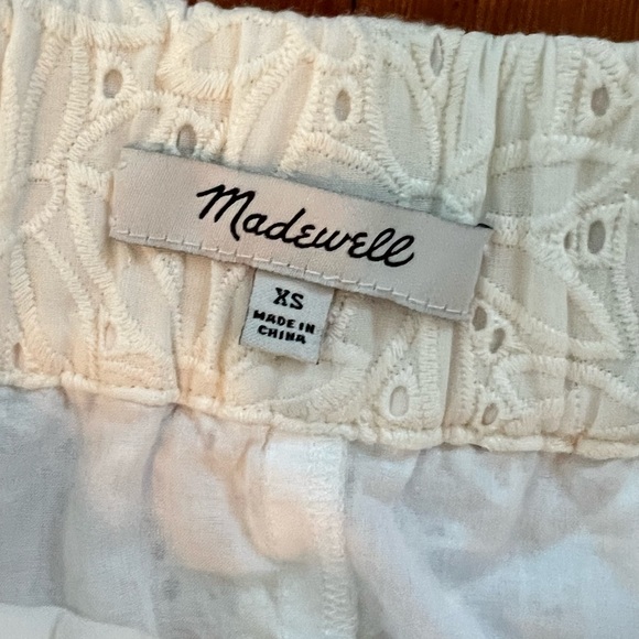 NWOT Madewell Eyelet Side-Button Midi Skirt in Dream-On Daisy - Ivory - Size XS - Picture 9 of 9